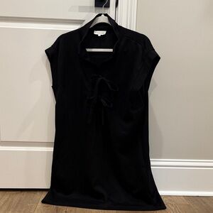 Entro Black Dress  with Tie Accent